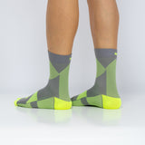 Meias compressão cano curto verde