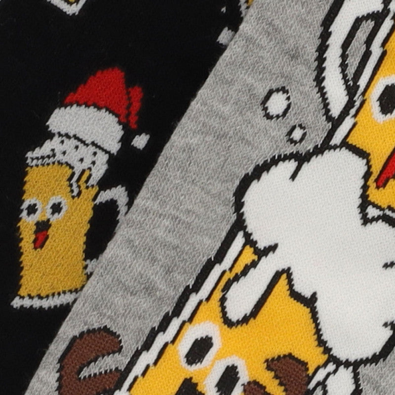 Pack 2 Pares de Calcetines Divertidos de Navidad para Hombre