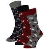 Caja de Regalo con 3 Pares de Calcetines de Navidad para Hombre