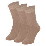 Calcetines “Soft Comfort” • Suaves y Sin Costuras • Algodón • Pack 3 Pares • Beige
