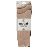 Pack 3 Calcetines en Modal Antipress Beige