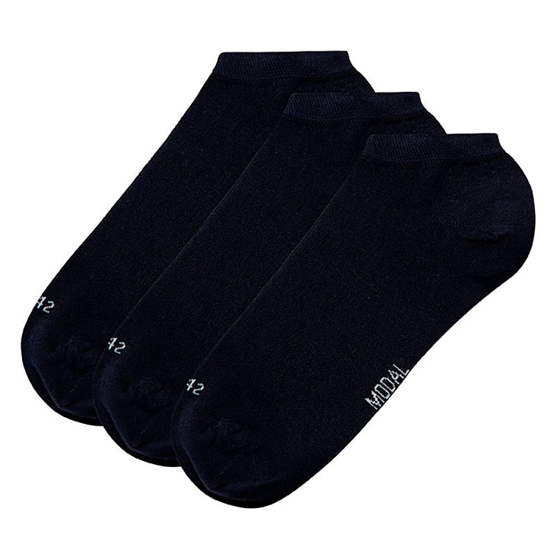 Calcetines “Ever Soft” • Cortos en Modal • Pack 3 Pares • Negro