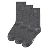 Meias em Bambu "Silk Touch" Suavidade Extrema • Pack 3 Pares • Cinza