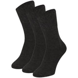 Calcetines “Silk Touch” • Para Diabéticos • Anti-Press • Bambú • Pack 3 • Gris Oscuro