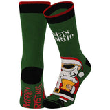 Calcetines de Navidad Antideslizantes para Hombre con Ojos 3D