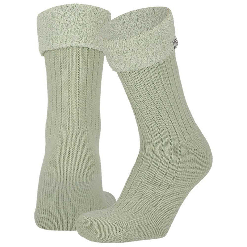 Calcetines de Punto Acanalado con Interior Polar - Verde