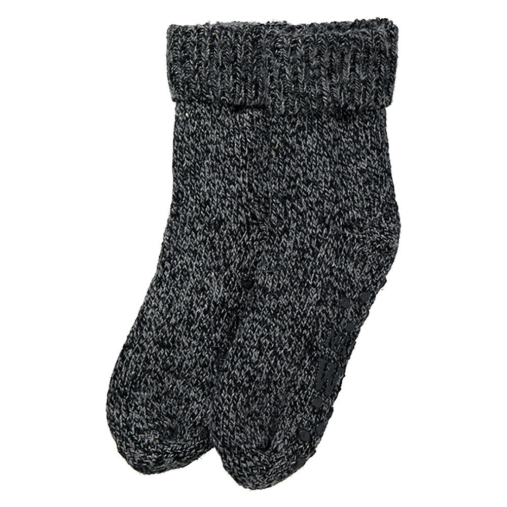  Calcetines Antideslizantes de Lana Cardada Negro