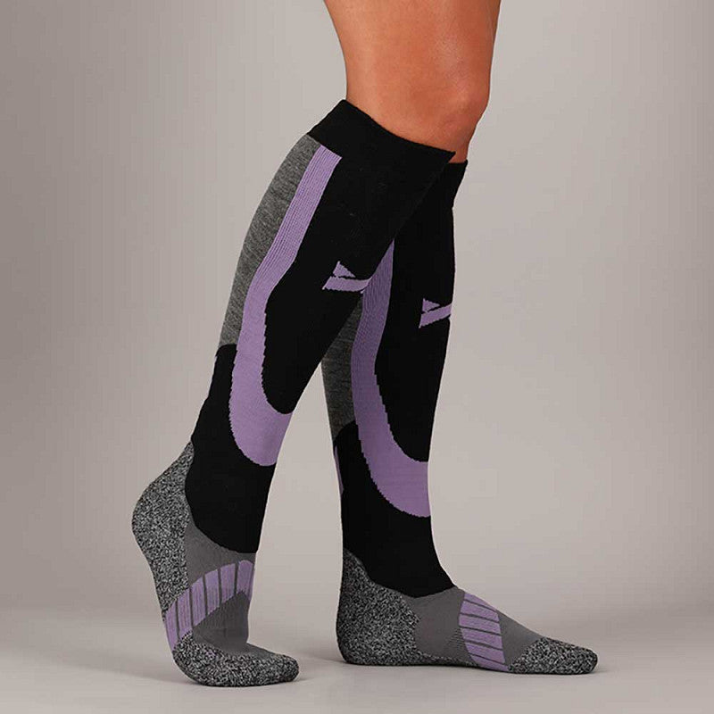 Pack 2 pares de calcetines técnicos para Esqui - Multi Lila