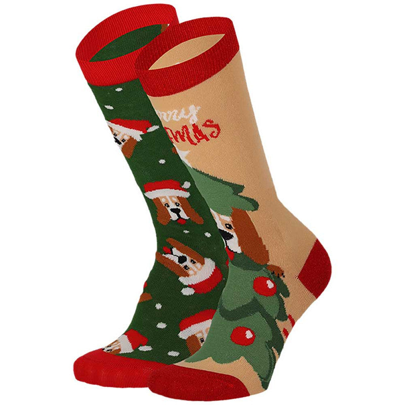 Pack de 2 Pares de Calcetines Divertidos de Navidad para Mujer