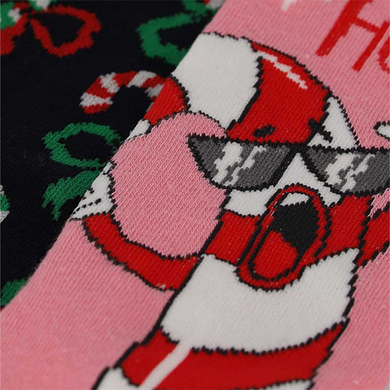 Pack de 2 Pares de Calcetines Divertidos de Navidad para Mujer