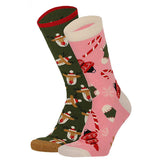 Bola de Navidad con 2 pares de Calcetines para Mujer