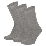 Meias “Soft Comfort” • Suaves e Sem Costuras • Algodão • Pack 3 Pares • Cinza Médio A
