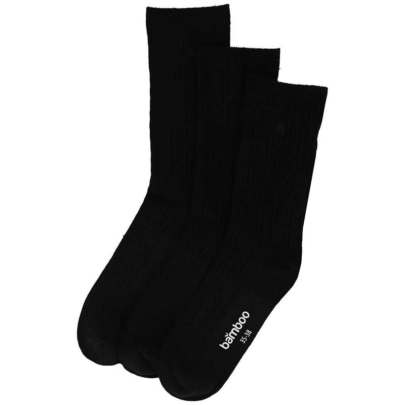 Pack de 3 Pares de Calcetines de Canalé de Bambu para Mujer