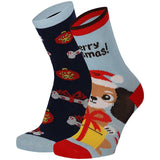 Pack de 2 Pares de Calcetines Divertidos de Navidad para Niños