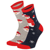 Bola de Navidad con 2 Pares de Calcetines para Niños - Muñeco de Nieve