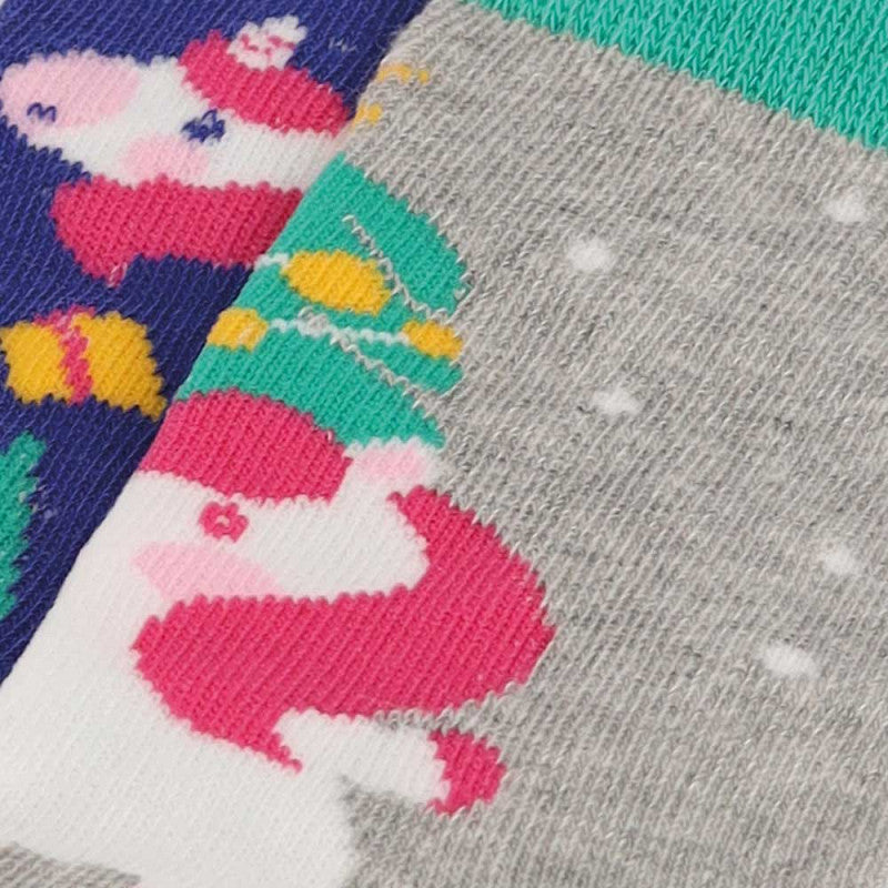 Bola de Navidad con 2 Pares de Calcetines para Niños - Unicornio