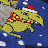 Bola de Navidad con 2 Pares de Calcetines para Niños - Dinosaurio