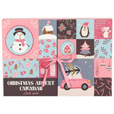 Calendario de Adviento de Navidad para Niñas - Muñeco de Nieve (Pack 12 pares)