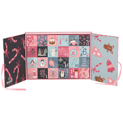 Calendario de Adviento de Navidad para Niñas - Muñeco de Nieve (Pack 12 pares)