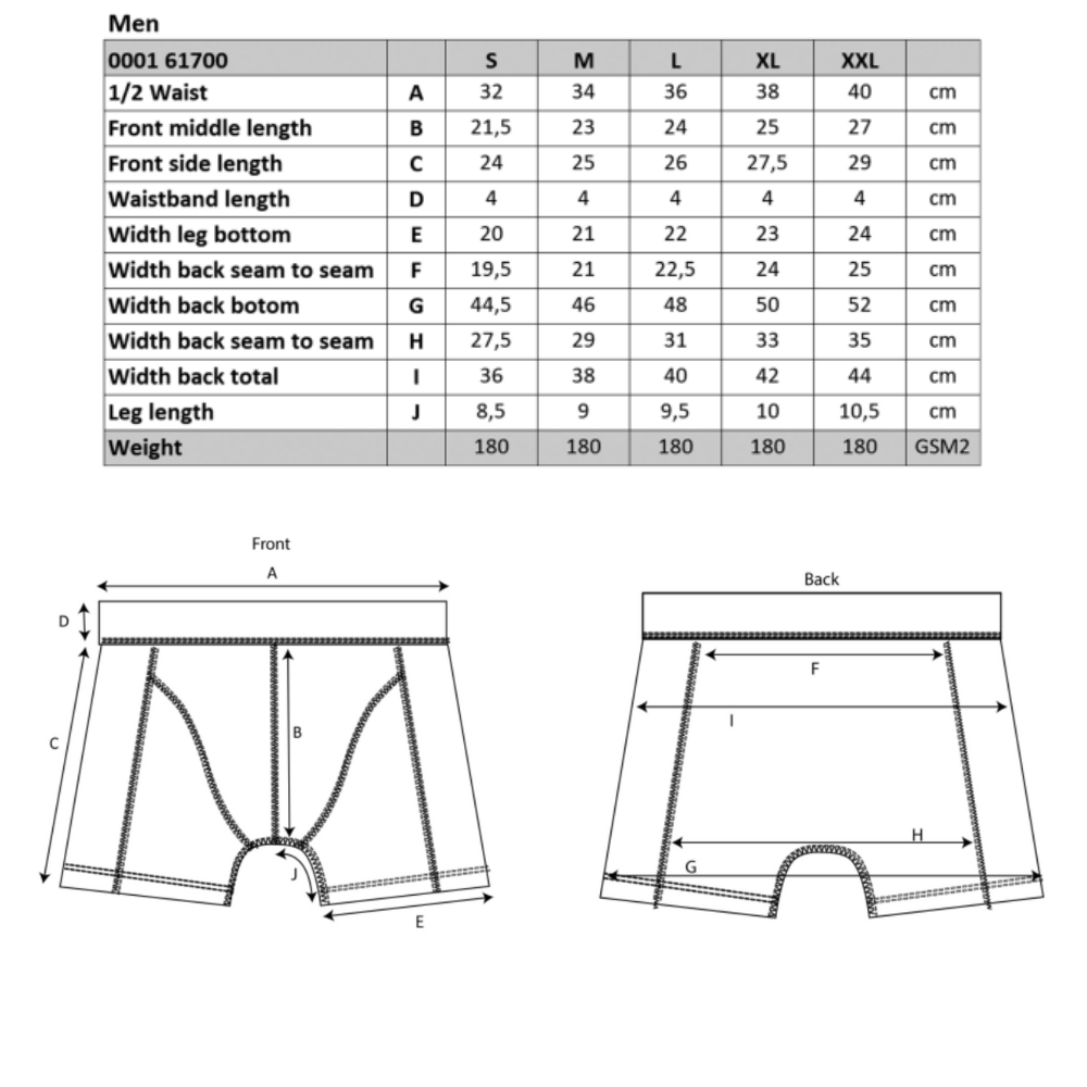 Conjunto de Boxers para Hombre en Bambú