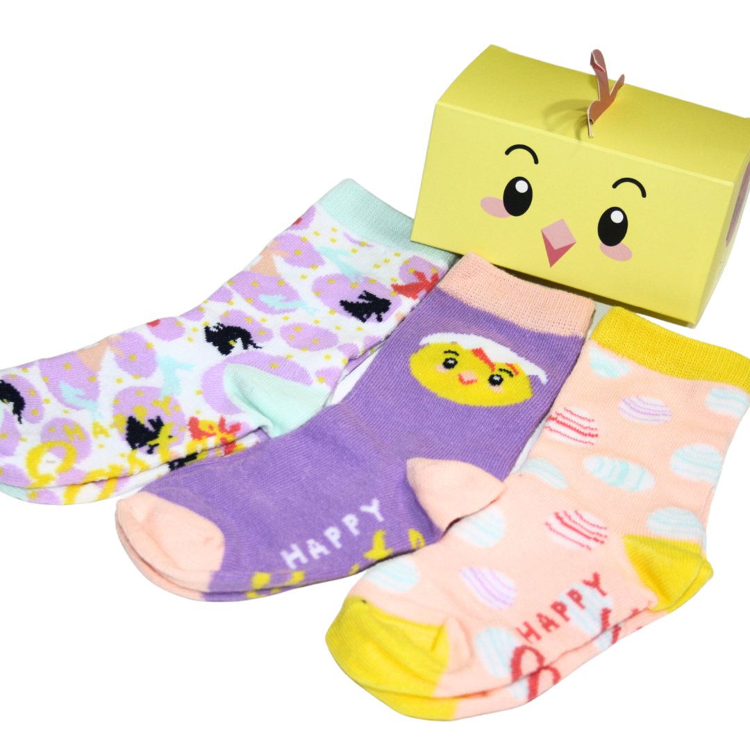 Caja Regalo 3 Pares Calcetines Easter Love Kids