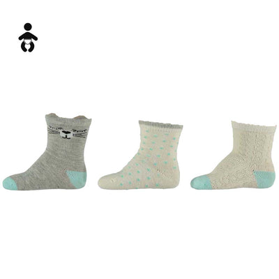 Pack 3 Pares Calcetines Niño Algodon Trendy