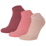 Calcetines Cortos “Silk Touch” ● Suavidad Extrema Bambú ● Pack 3 Pares ● Multi Rosa