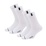 Calcetines “Elite Crew” • Comodidad y Resistencia • Algodón Superior • Pack 2 Pares • Blanco