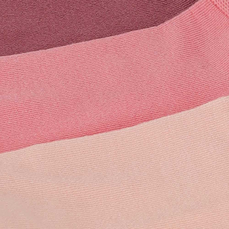 Calcetines Cortos “Silk Touch” ● Suavidad Extrema Bambú ● Pack 3 Pares ● Multi Rosa