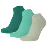 Calcetines Cortos “Silk Touch” ● Suavidad Extrema Bambú ● Pack 3 Pares ● Multi Menta