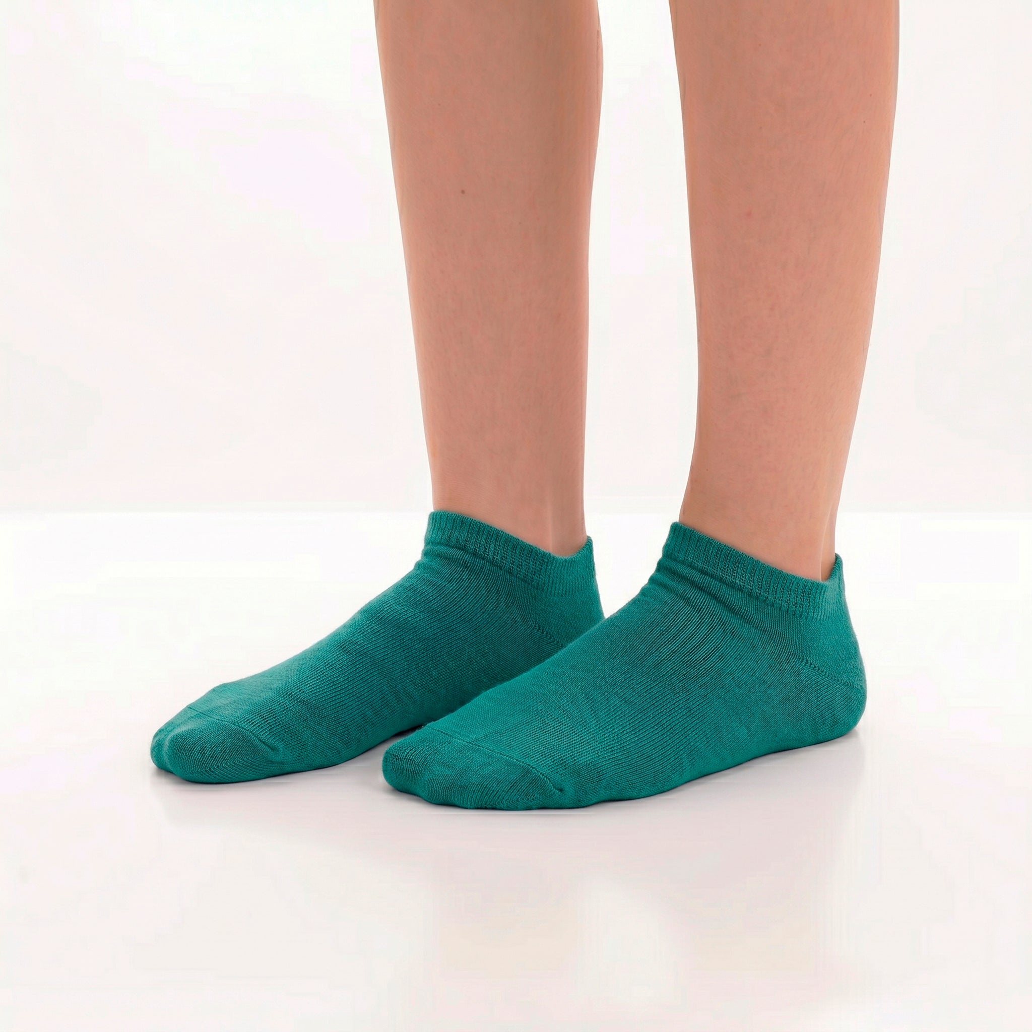 Calcetines Cortos “Silk Touch” ● Suavidad Extrema Bambú ● Pack 3 Pares ● Multi Menta