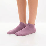 Calcetines Cortos “Silk Touch” ● Suavidad Extrema Bambú ● Pack 3 Pares ● Multi Lila