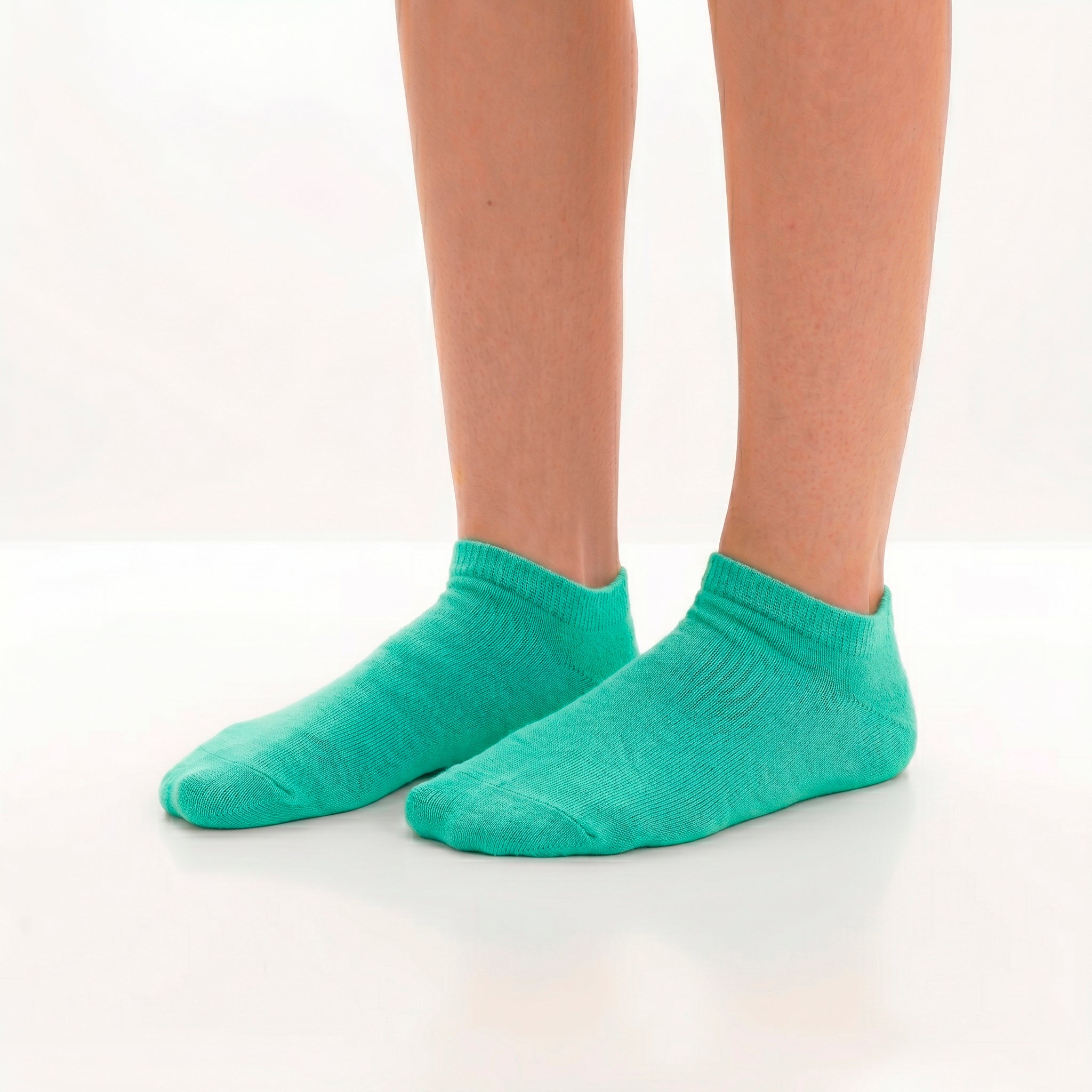 Calcetines Cortos “Silk Touch” ● Suavidad Extrema Bambú ● Pack 3 Pares ● Multi Menta
