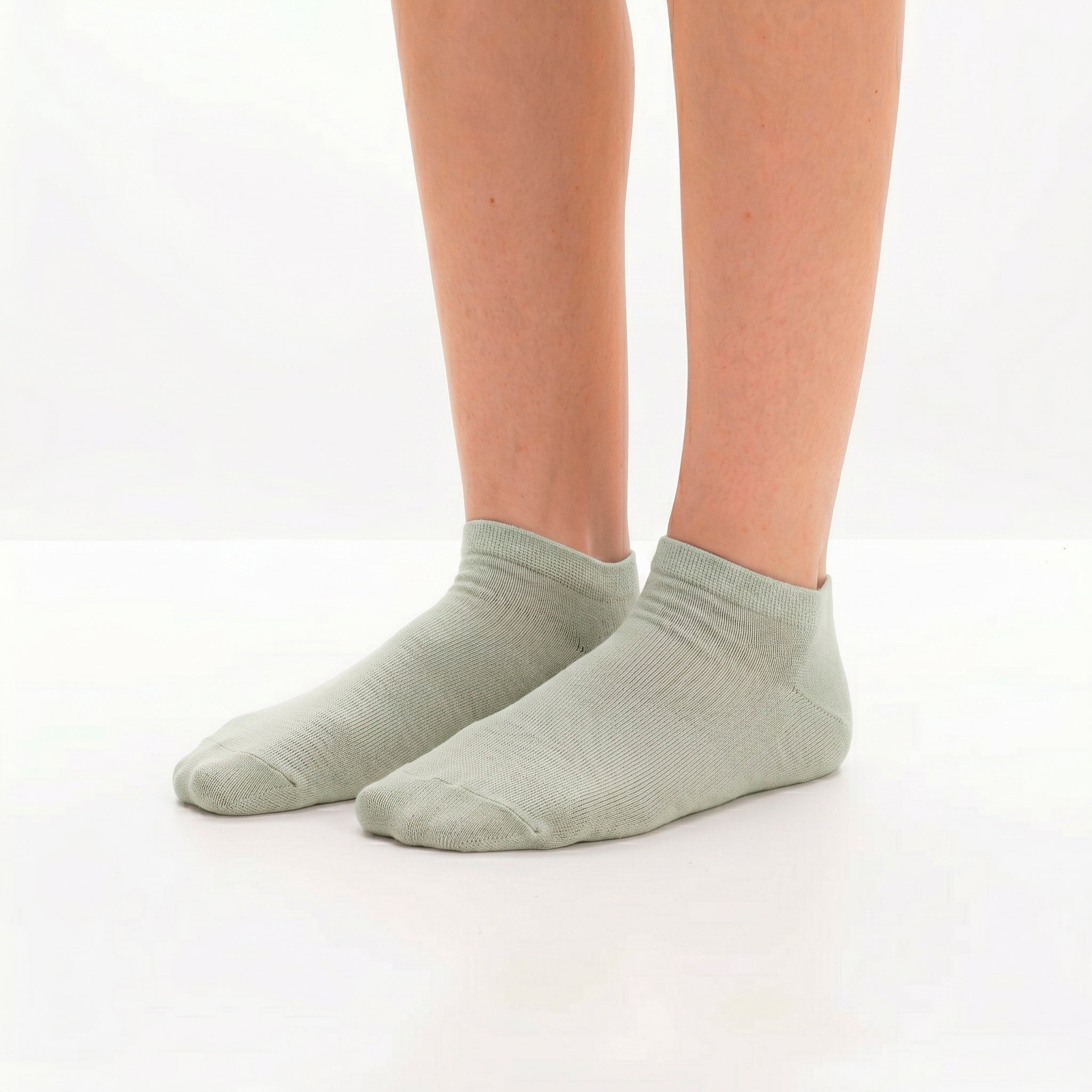 Calcetines Cortos “Silk Touch” ● Suavidad Extrema Bambú ● Pack 3 Pares ● Multi Menta