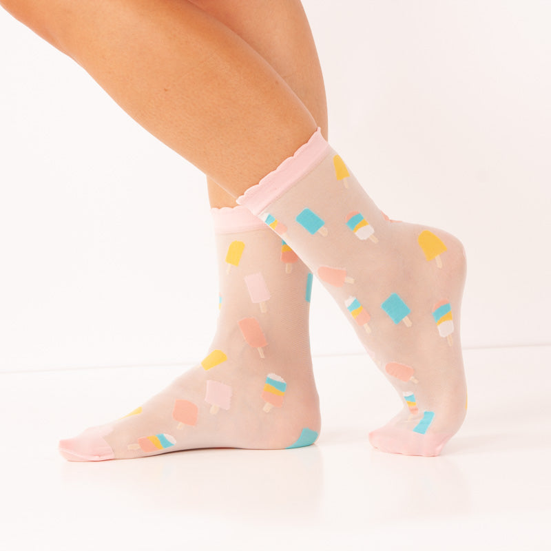 Calcetines Helado Transparente