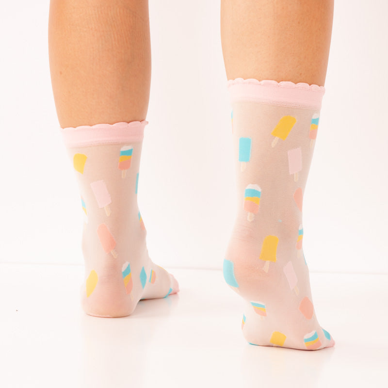 Calcetines Helado Transparente