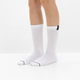 Calcetines “Elite Crew” • Comodidad y Resistencia • Algodón Superior • Pack 2 Pares • Blanco