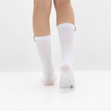 Calcetines “Elite Crew” • Comodidad y Resistencia • Algodón Superior • Pack 2 Pares • Blanco