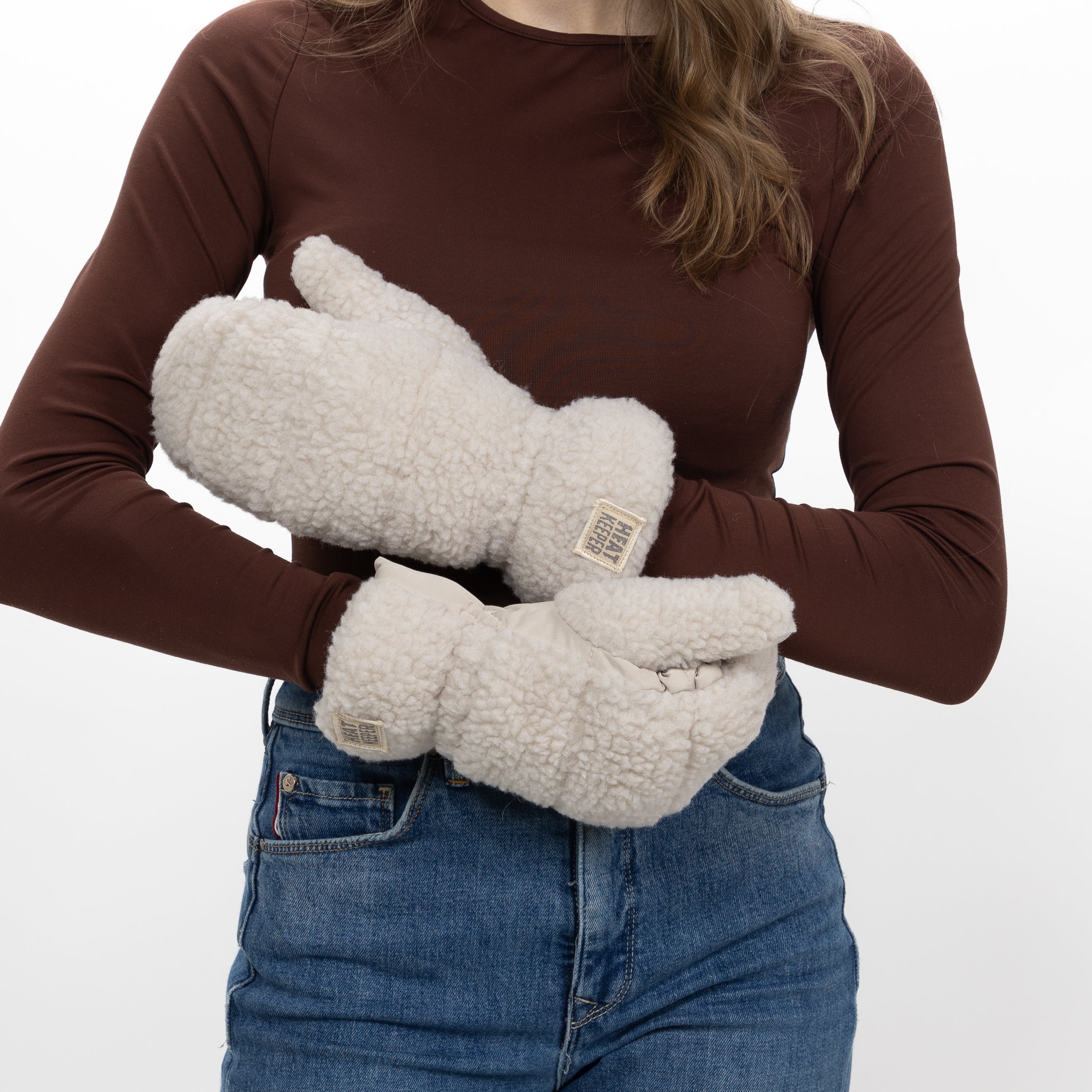 Guantes Térmicos y Ajustables Heatkeeper – Blanco Perla