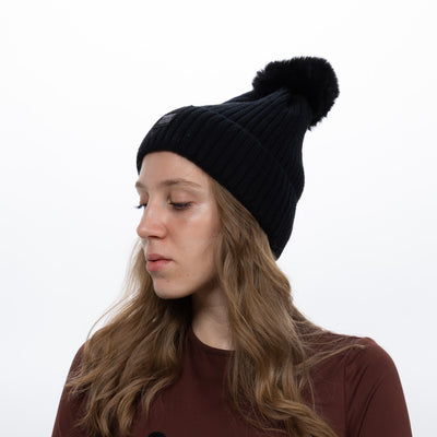 Gorro Térmico Heatkeeper con Pompón - Negro