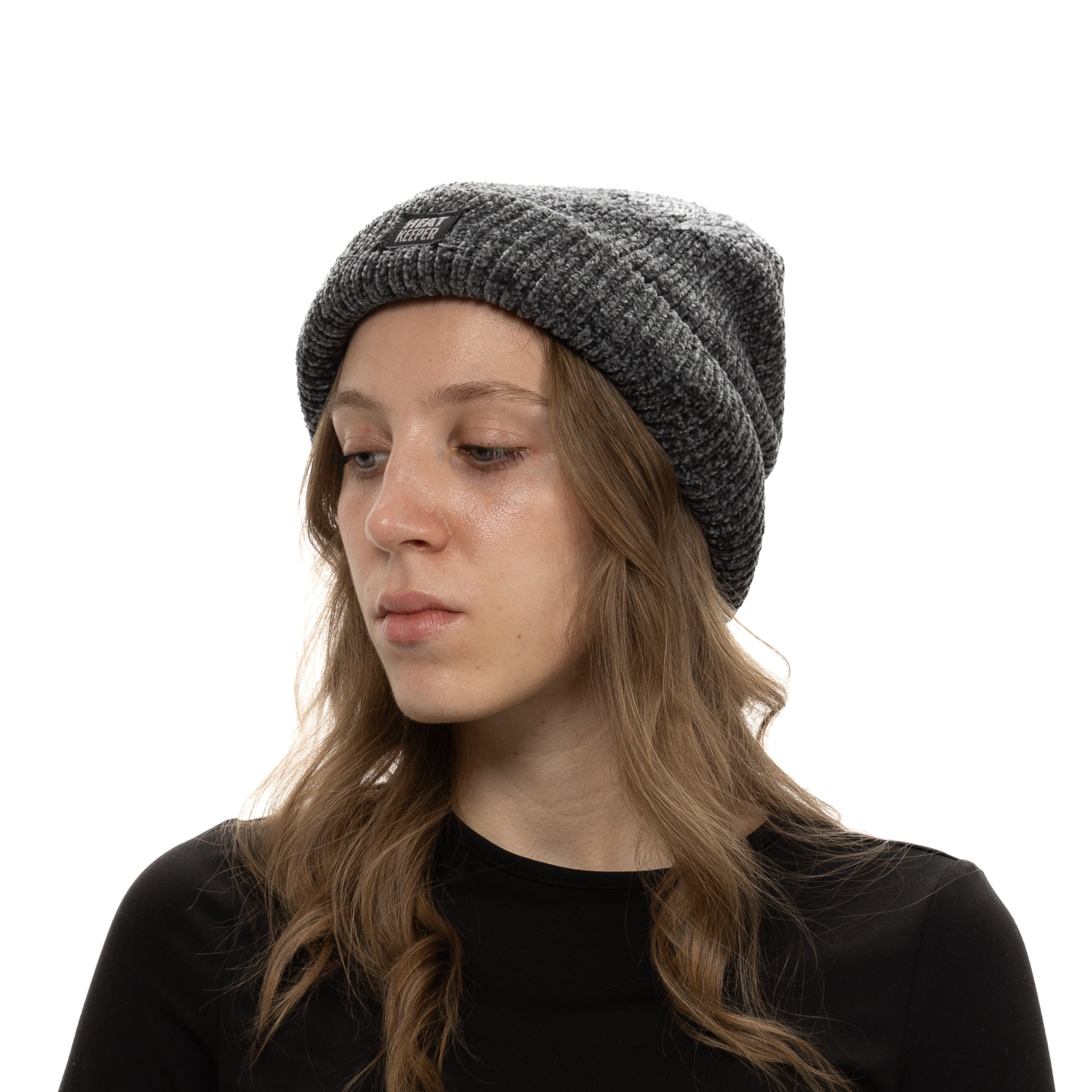 Gorro Térmico em Chenille Heatkeeper para Mulher - Cinza
