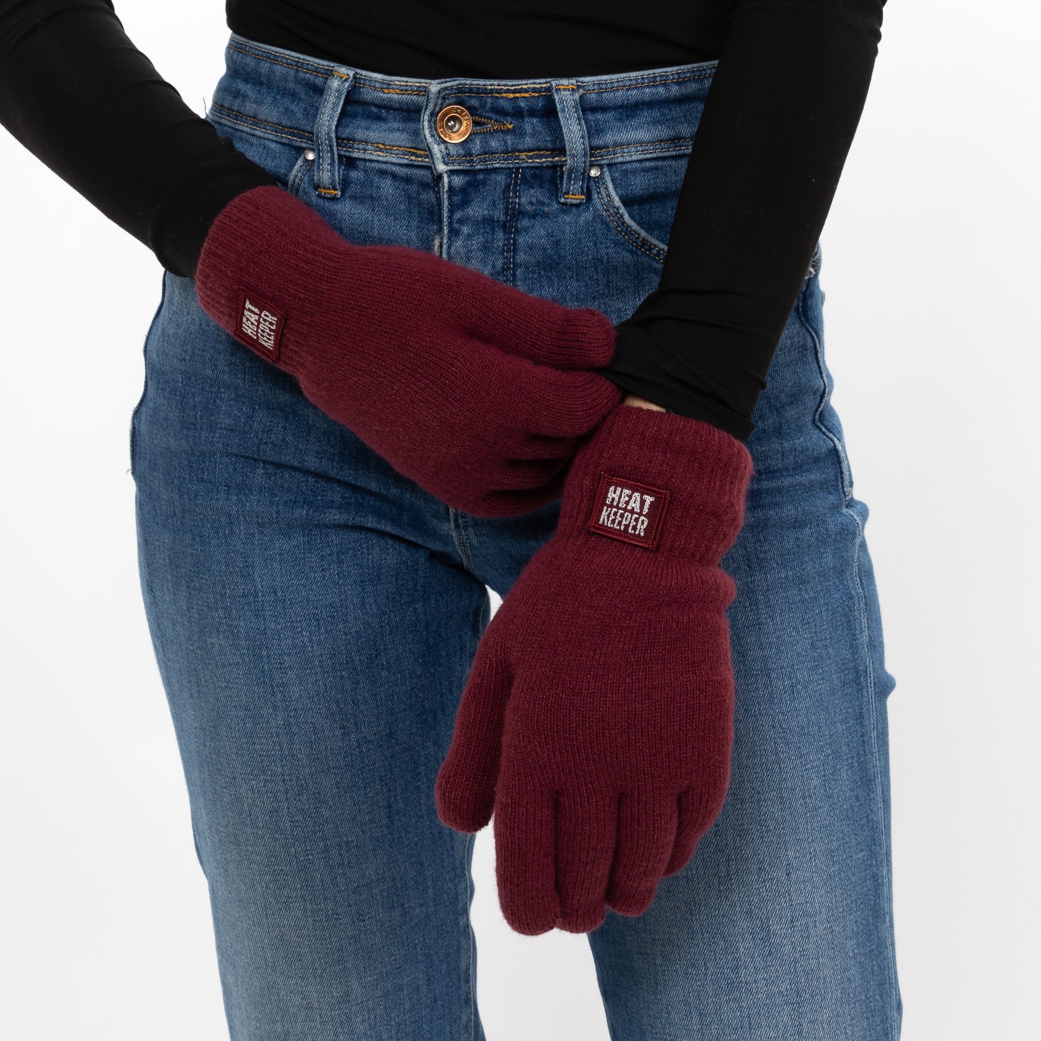 Luvas Térmicas Heatkeeper para Mulher - Bordô