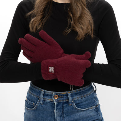 Guantes Térmicos Heatkeeper para Mujer – Burdeos