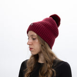 Gorro Térmico Heatkeeper con Pompón - Burdeos