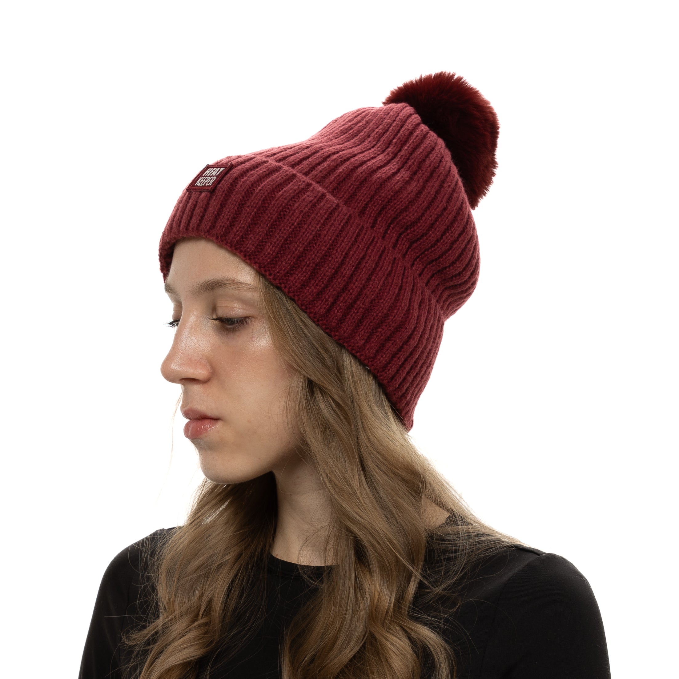 Gorro Térmico Heatkeeper Pompom - Bordô