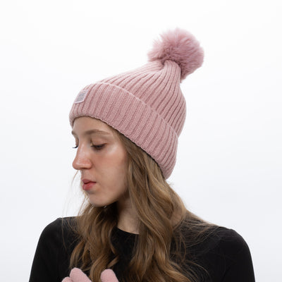 Gorro Térmico Heatkeeper con Pompón - Rosa