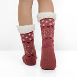 Calcetines Antideslizantes y Calientes de Navidad para Mujer – Papá Noel