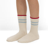 Pack de 2 Pares de Calcetines de Punto Acanalado con Rayas Azules
