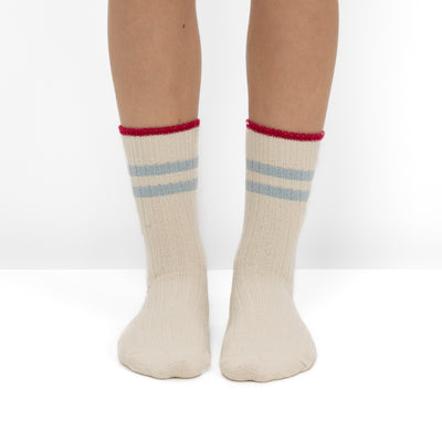 Pack de 2 Pares de Calcetines de Punto Acanalado con Rayas Azules