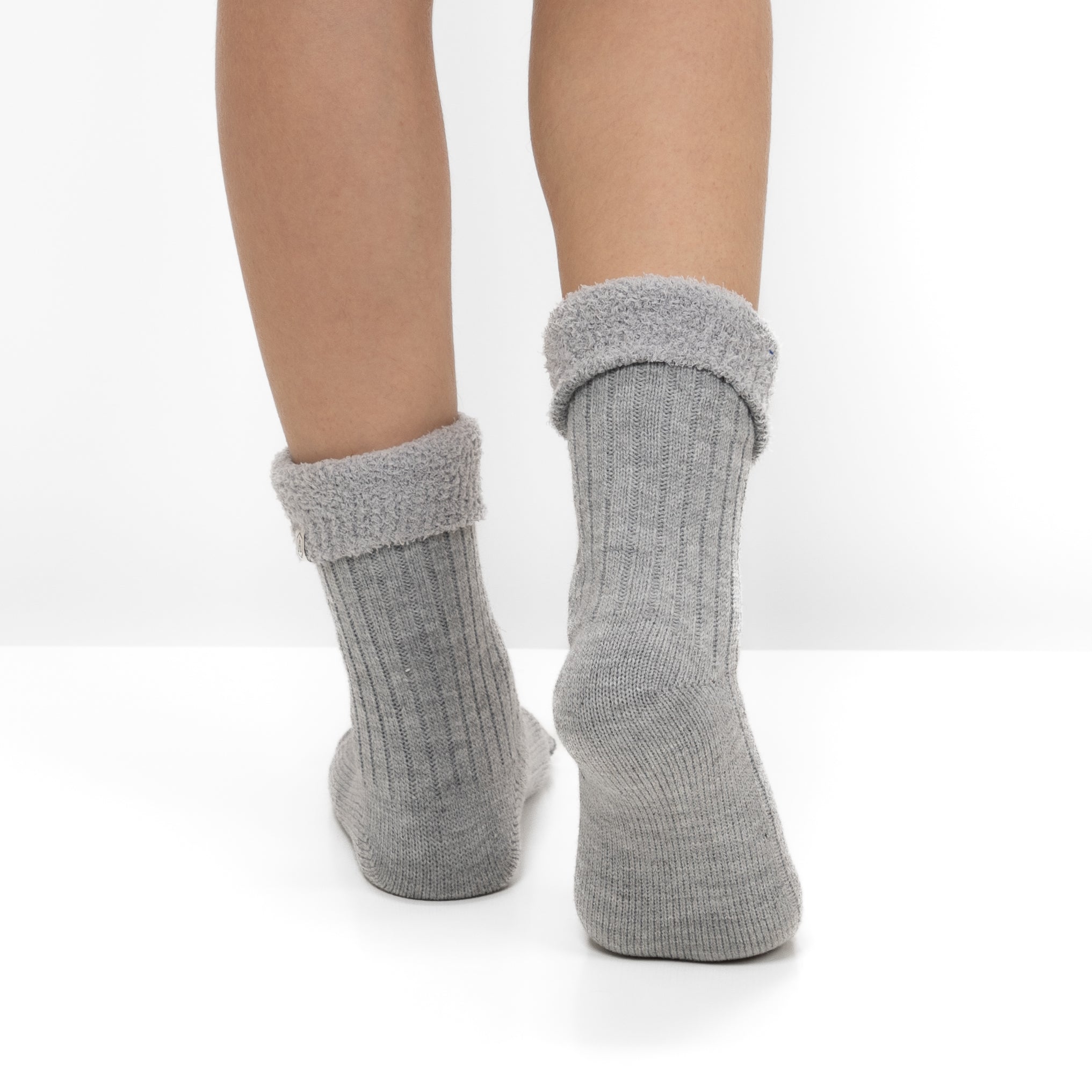 Calcetines de Punto Acanalado con Interior Polar - Gris